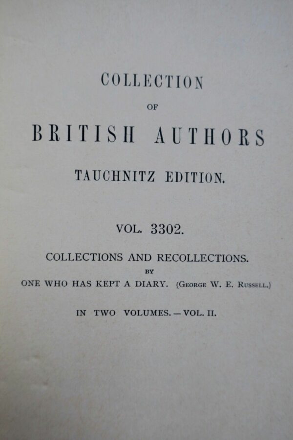 Collections and Recollections By One Who Has Kept A Diary 1898 – Image 4