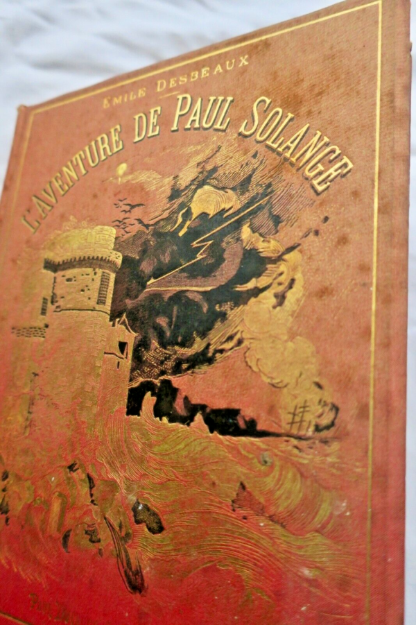 Desbeaux L'aventure de Paul Solange 1888 plat historié – Image 3