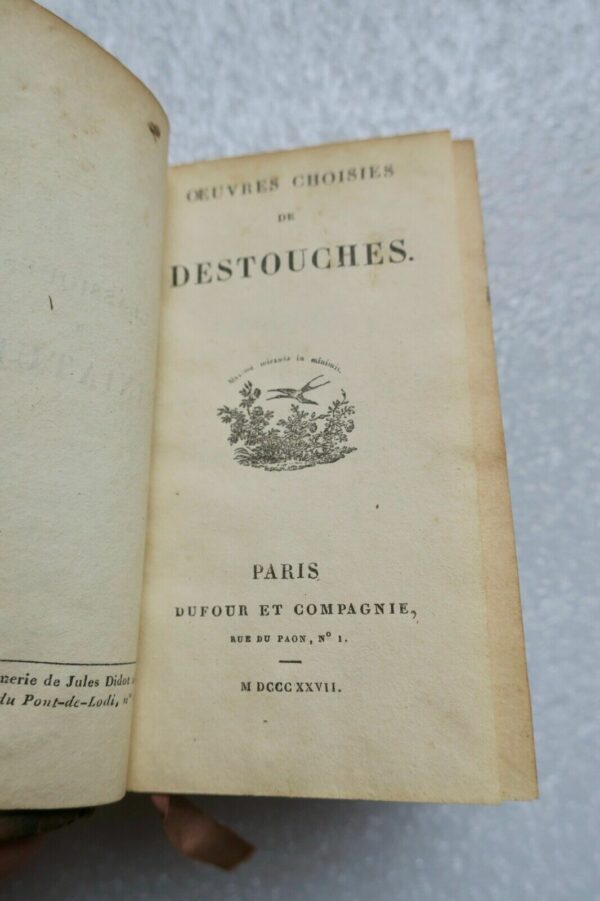 Destouches oeuvres choisies de Destouches 1827 – Image 4