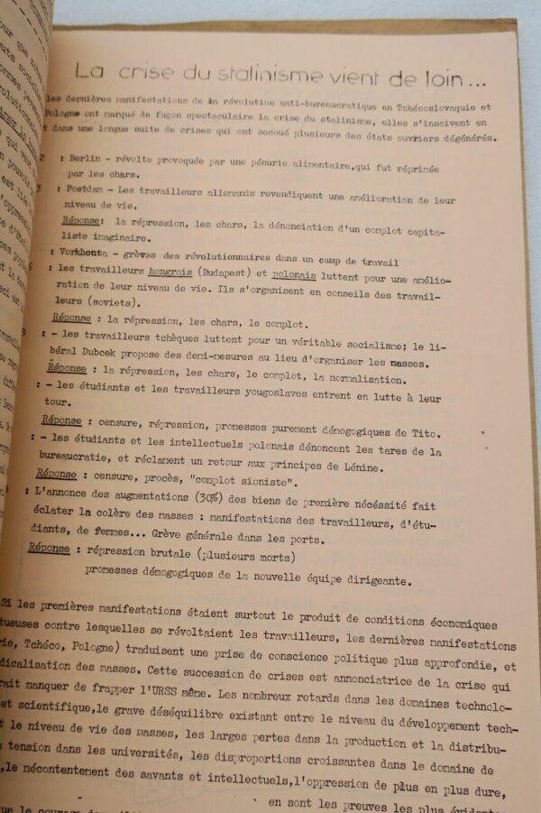 Jeune garde n°1 1971 comité rouge et de la ligue communiste cent ans  LA COMMUNE – Image 4