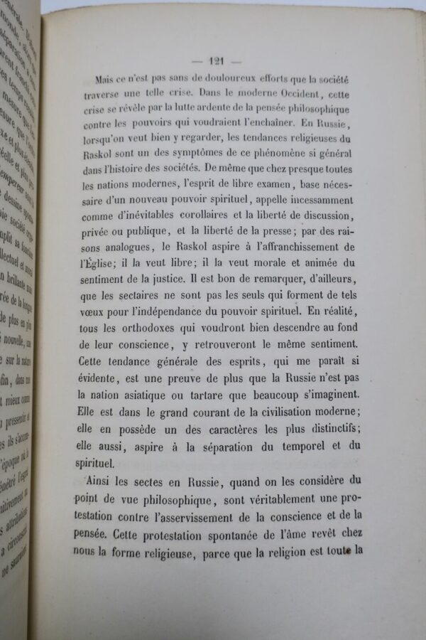 Le Raskol. Essai historique et critique sur les sectes religieuses en Russie ... – Image 3