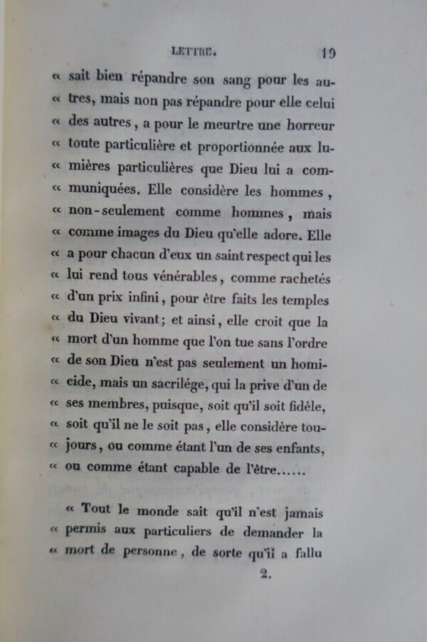 MAISTRE Sur les Délais de la justice divine dans la punition Lettres à un 1852 – Image 5