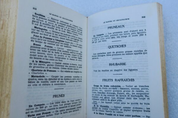 Manuel du Restaurateur. Résumé de Cuisine courante 2500  recettes 1941 – Image 9