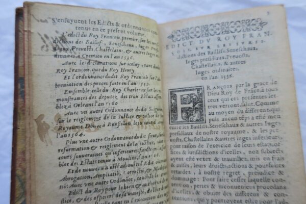 Mini Ordini Reali Sulla Faict Della Justice, Autorità Di Icelle 1588 – Image 6