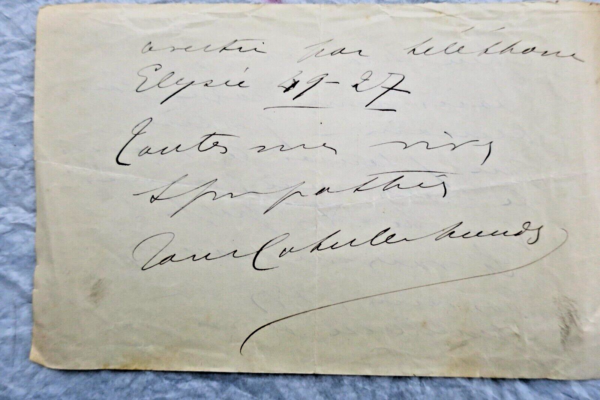 Mme CATULLE-MENDES  lettres autographes manuscrites & signées – Image 10