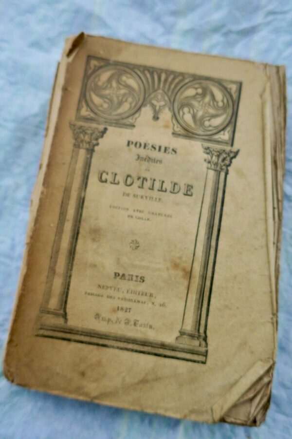 Poésies inédites de Clotilde de Surville, poète française