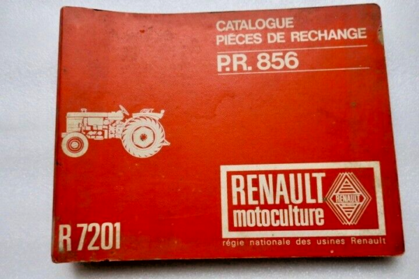 Renault Motoculture Catalogue pièces rechanges Detachées PR 856