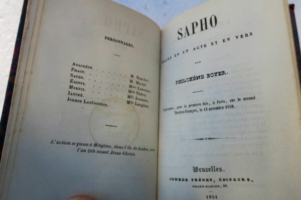 SAPHO - DRAME EN UN ACTE ET EN VERS MINI 1851 – Image 3