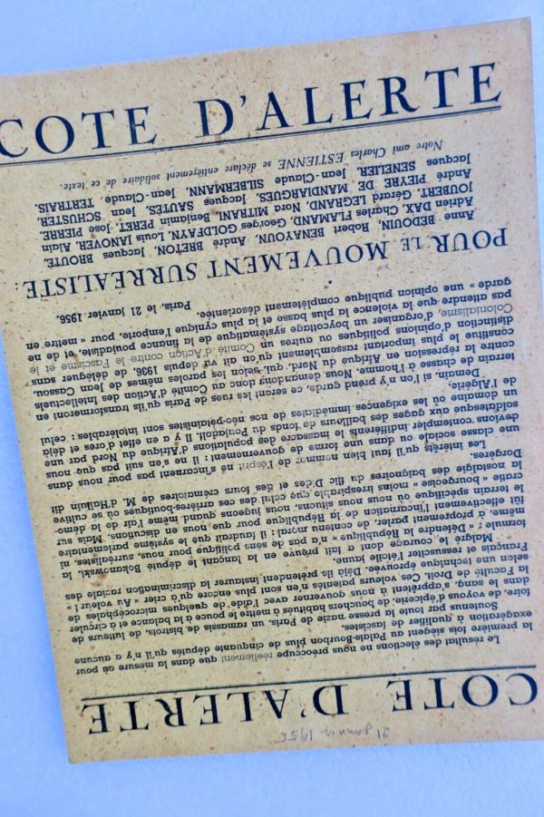 Surréalisme 1956 cote d'alerte