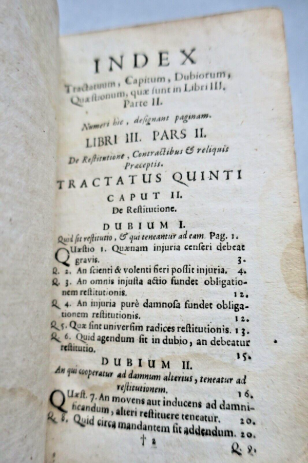 Theologia moralis antehac ex probatis auctoribus breviter concinata 1724 – Image 10