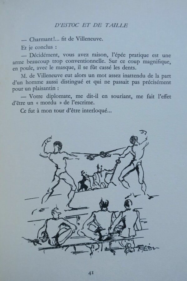 escrime D'ESTOC ET DE TAILLE  ill.de M.Lancelot & nté DUCRET 1949 – Image 10