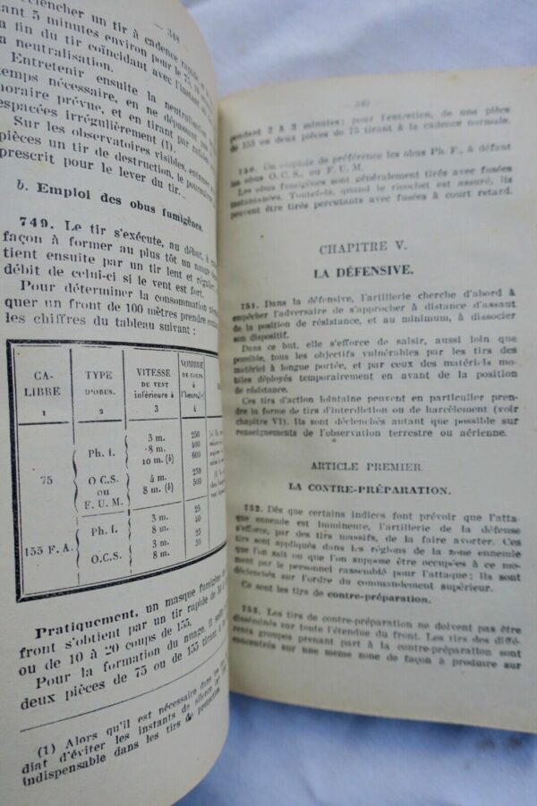 Artillerie Instruction Générale sur le Tir de l'Artillerie. 1939 – Image 3