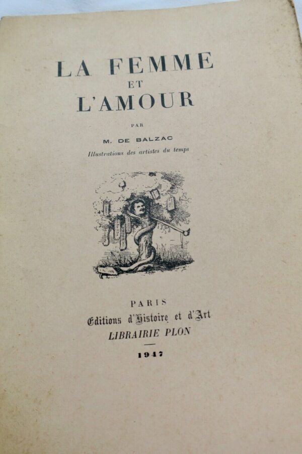 BALZAC (H. de) La Femme et l'Amour ex. H. C. – Image 3