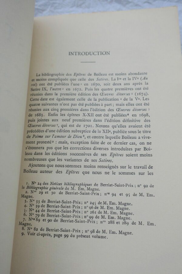 BOILEAU-DESPREAUX. Epistres. Edition critique avec commentaire par Albert Cahen – Image 6