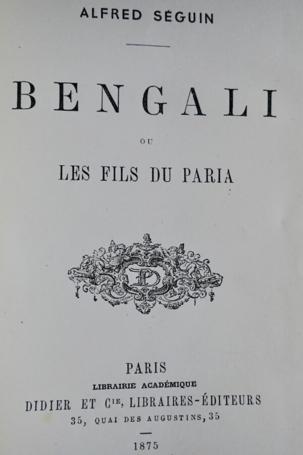 Bengali Ou Les Fils Du Paria 1875 – Image 6