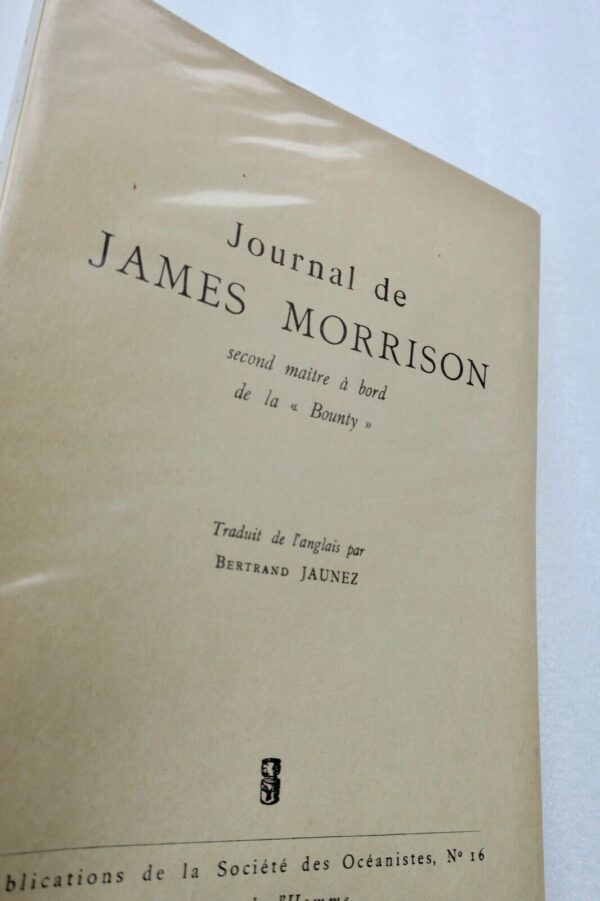 Bounty MORISSON James. Journal de James Morrison (1787-1792) – Image 3