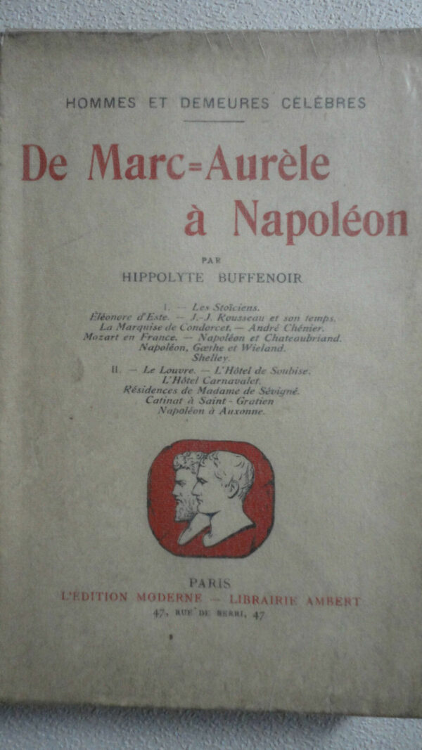 Buffenoir                      De Marc-Aurèle à Napoléon