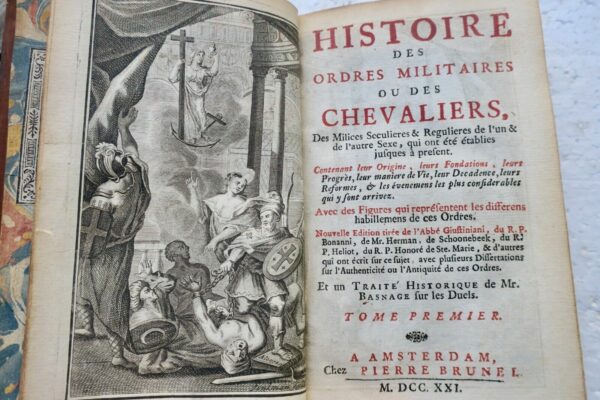 Chevalerie  Histoire des ordres militaires ou des chevaliers 1721 – Image 20