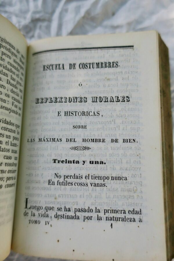 Escuela de costumbres ó Reflexiones morales e históricas..1844 – Image 9