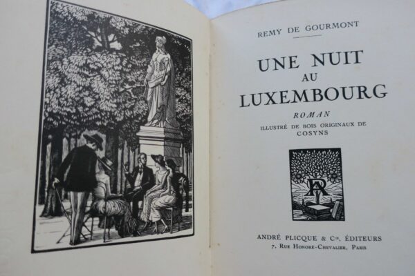 GOURMONT (Remy de) Une nuit au Luxembourg – Image 8