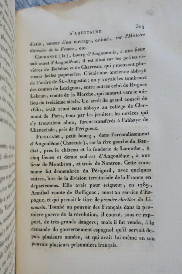 Histoire politique et statistique de l'Aquitaine... 1822 – Image 3