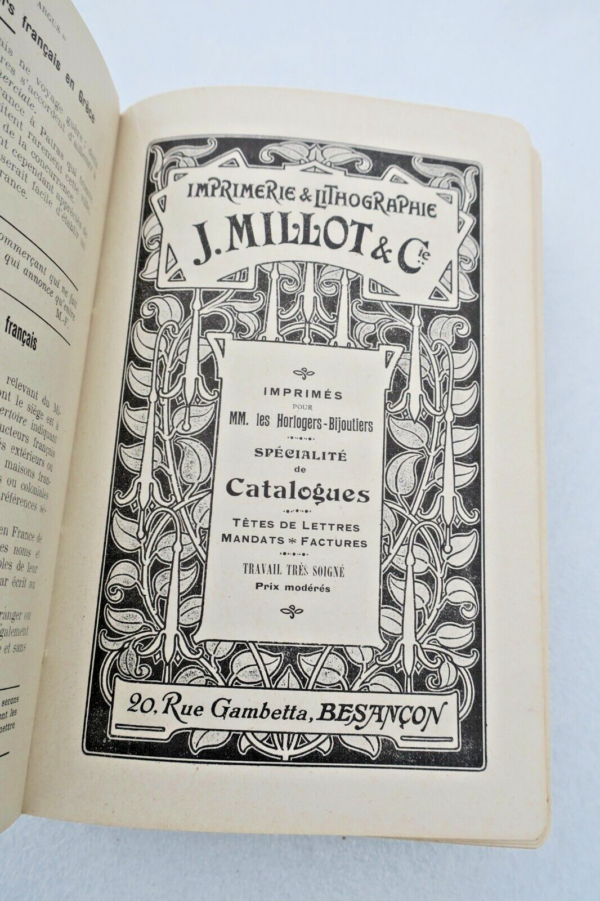 Horlogerie Annuaire "Argus". Livre d'or de l'horlogerie,de la bijouterie 1912-13 – Image 10