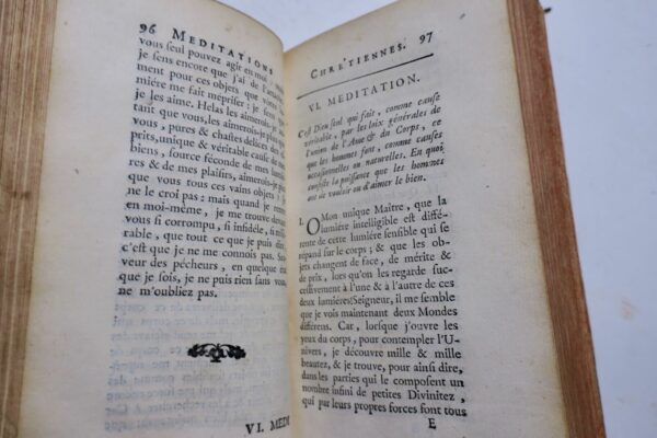 MALEBRANCHE Méditations chrétiennes et Métaphysiques 1707 – Image 4