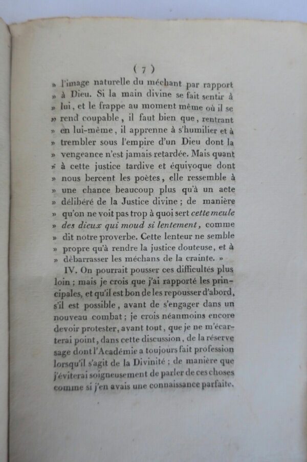 Maistre Sur les délais de la justice divine dans la punition des coupables 1816 – Image 6