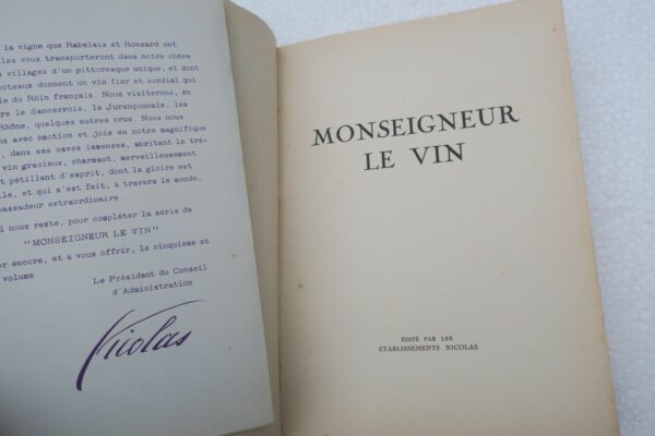 Montorgueil Georges & Carlègle Monseigneur le vin 1927 livre 4 ème – Image 14