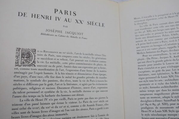 PARIS  Histoire de Paris d'après les médailles de la renaissance au XXe siècle – Image 10