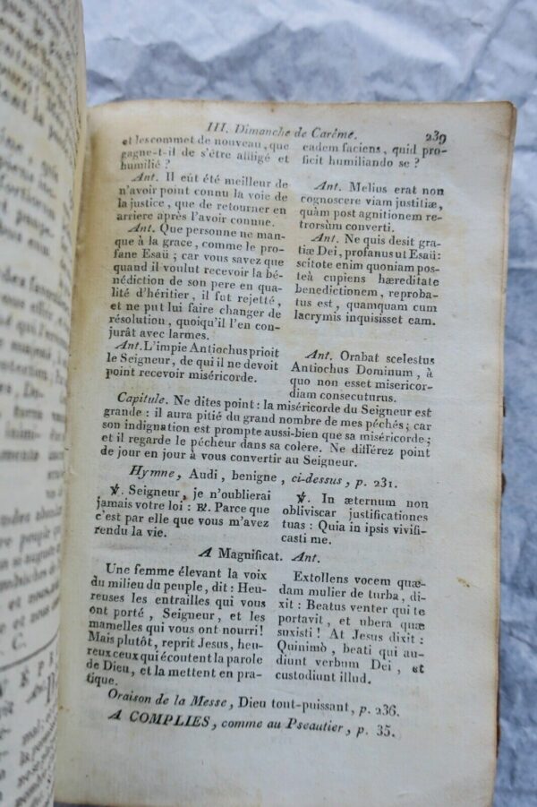 PAROISSIEN COMPLET, LATIN-FRANCAIS 1806 – Image 6