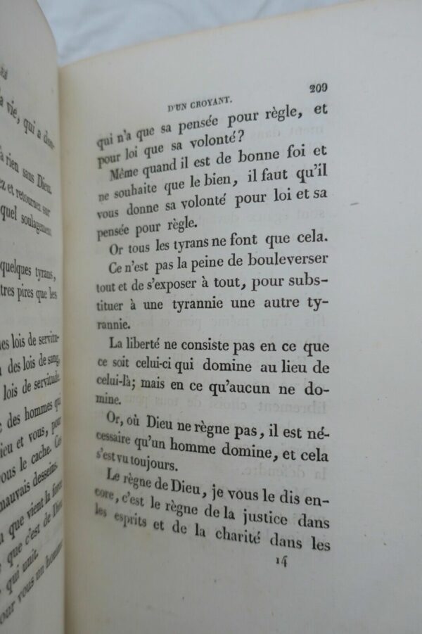 Paroles d'un croyant Le livre du peuple,Réponse d'un chrétien,Considérations sur – Image 3