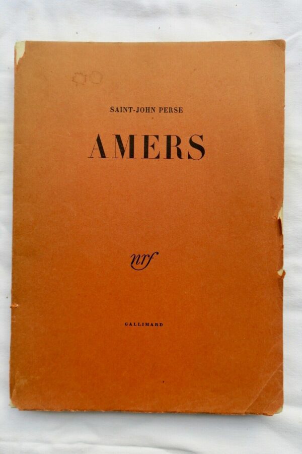 SAINT-JOHN PERSE AMERS Gallimard 1960