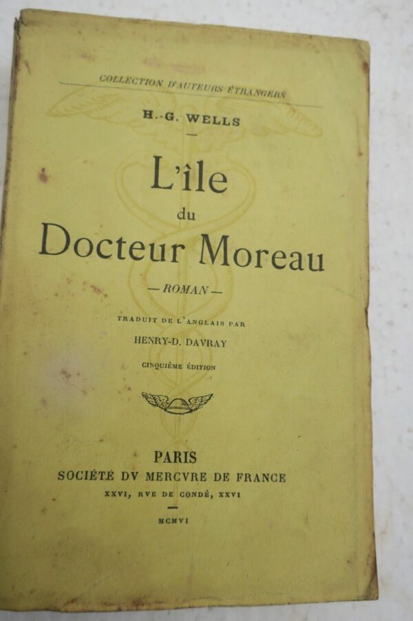 SF WELLS (H. -G. ) L'ile du Docteur Moreau 1906 EO – Image 3