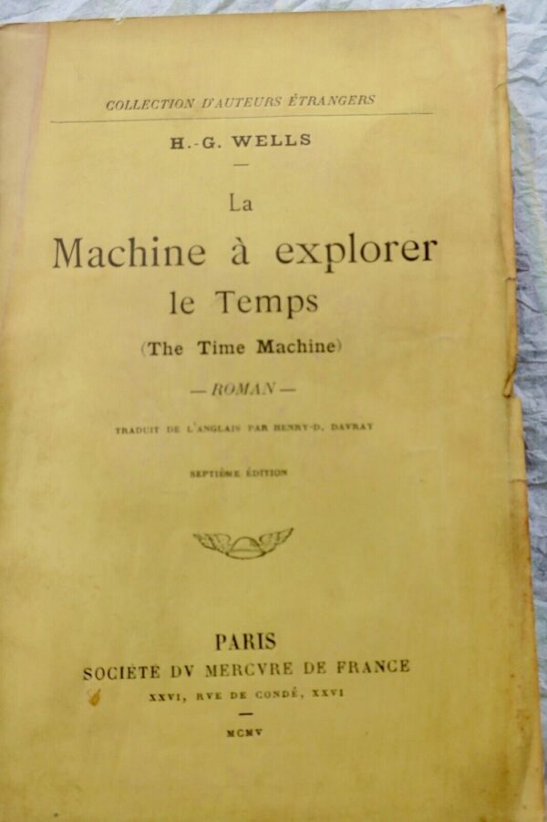 SF WELLS La Machine à explorer le temps (The Time machine) 1906 – Image 3