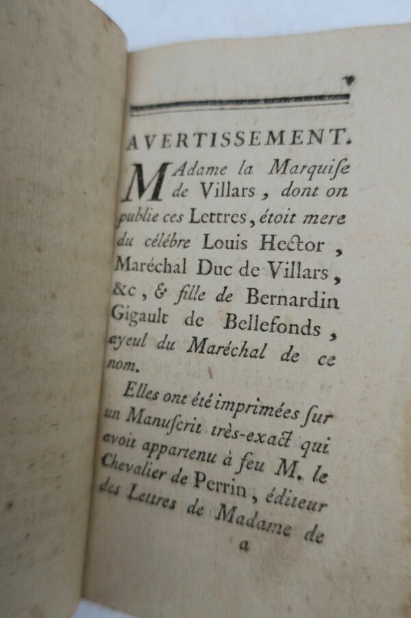 VILLARS Lettres de Madame la Marquise de Villars, ambassadrice en Espagne  1759 – Image 4