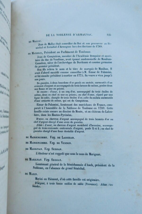 Vicomte de Bastard d'Estang La noblesse d'Armagnac en 1789 ses procès-verbaux et – Image 3