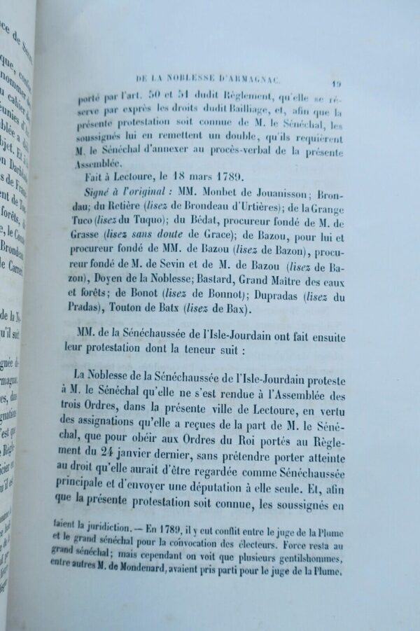 Vicomte de Bastard d'Estang La noblesse d'Armagnac en 1789 ses procès-verbaux et – Image 4