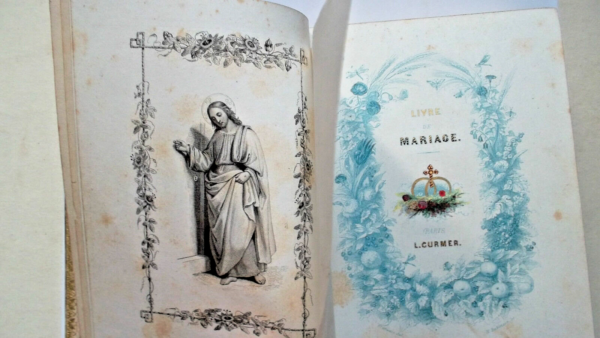 mariage LIVRE DU MARIAGE CONTENANT LES CEREMONIES ET LA MESSE DU MARIAGE  Curmer – Image 4