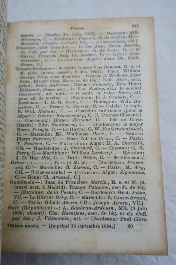 Almanach de Gotha 1865 Annuaire généalogique, diplomatique et statistique... – Image 6