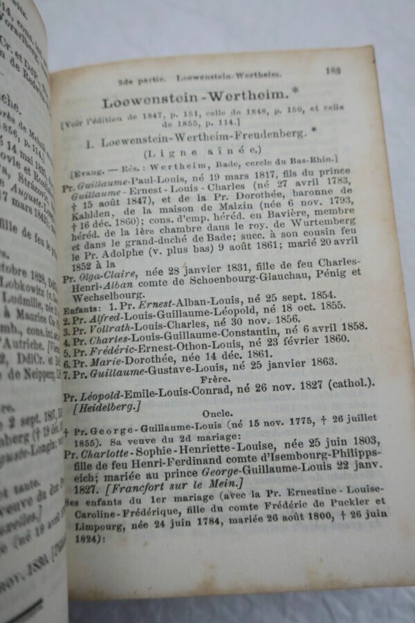 Almanach de Gotha 1865 Annuaire généalogique, diplomatique et statistique... – Image 9