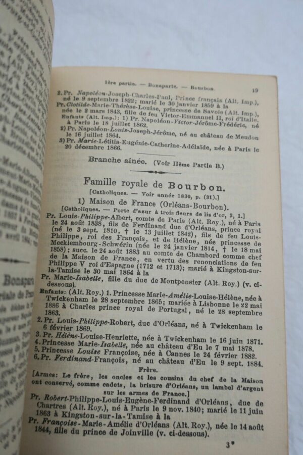 Almanach de Gotha 1888 Annuaire généalogique, diplomatique et statistique... – Image 7