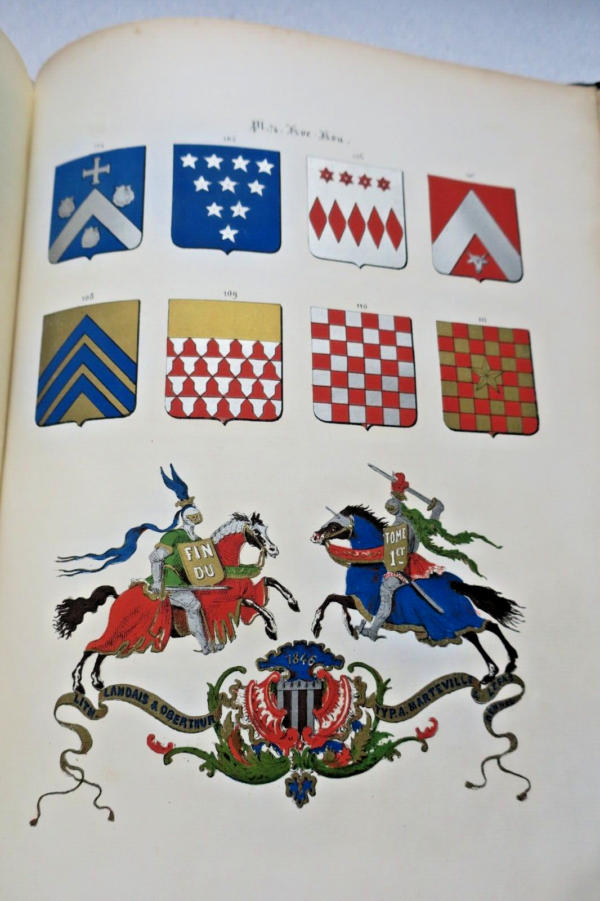 Armorial Guérin von Der Grasserie De Bretagne Blechschild Schild Blech Metall