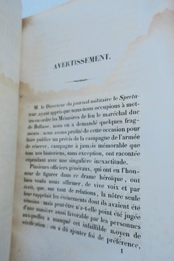 BELLUNE duc Extraits des mémoires inédits de feu Perrin TOULON 1846 – Image 8