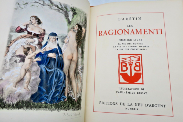 Curiosa L'Aretin. Les Ragionamenti Illustré par Paul-Emile Bécat – Image 18