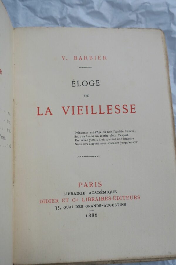 Eloge de la vieillesse 1886 – Image 7