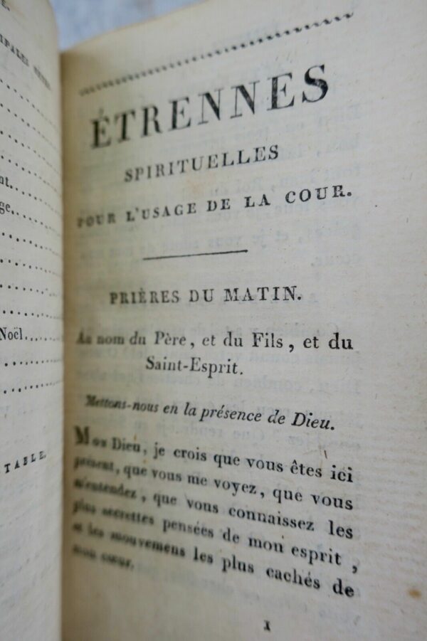 Etrennes spirituelles pour l'usage de la Cour 1812 MINI 69 x 104 mm. – Image 9