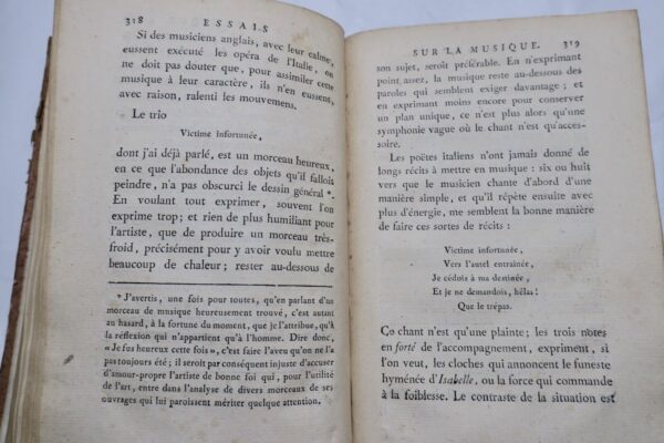 GRETRY Mémoires, ou essais sur la Musique 1797 – Image 4