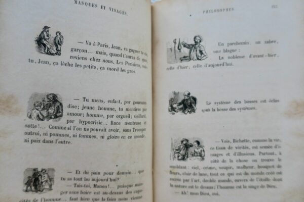 Gavarni Masques et Visages 1860 DUMAS  Le fils naturel Comédie EO – Image 4