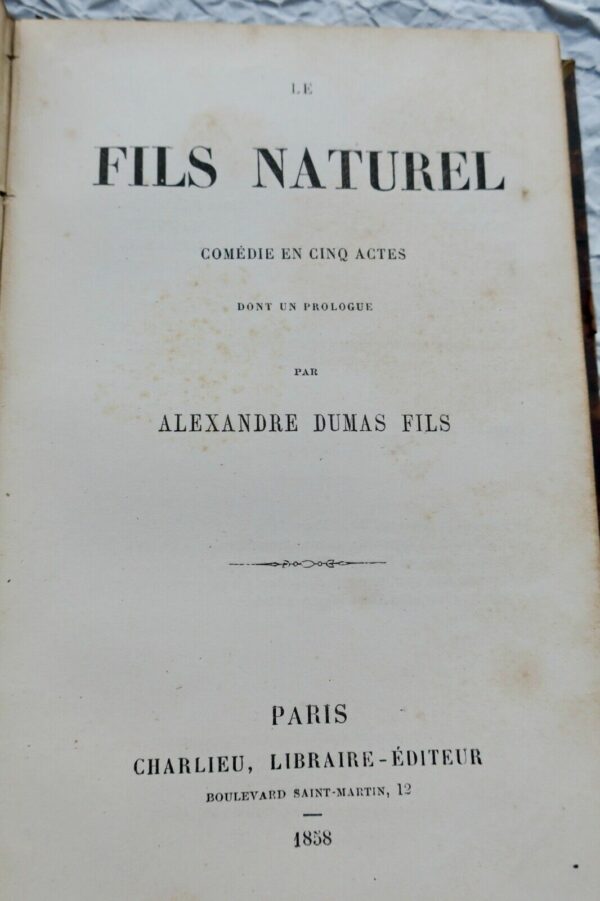 Gavarni Masques et Visages 1860 DUMAS  Le fils naturel Comédie EO – Image 8